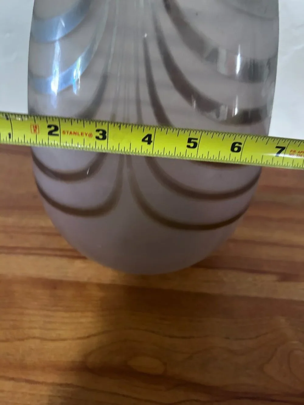 Handblown glass vase